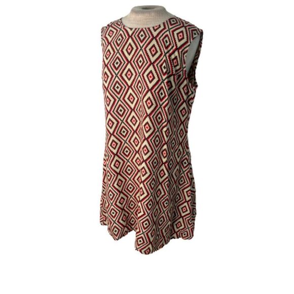 Geometric Patterned Mini Dress - Picture 1 of 6
